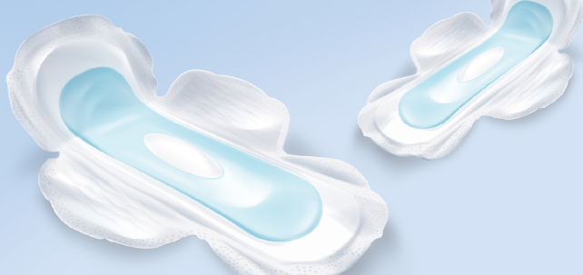 Period pad top layer